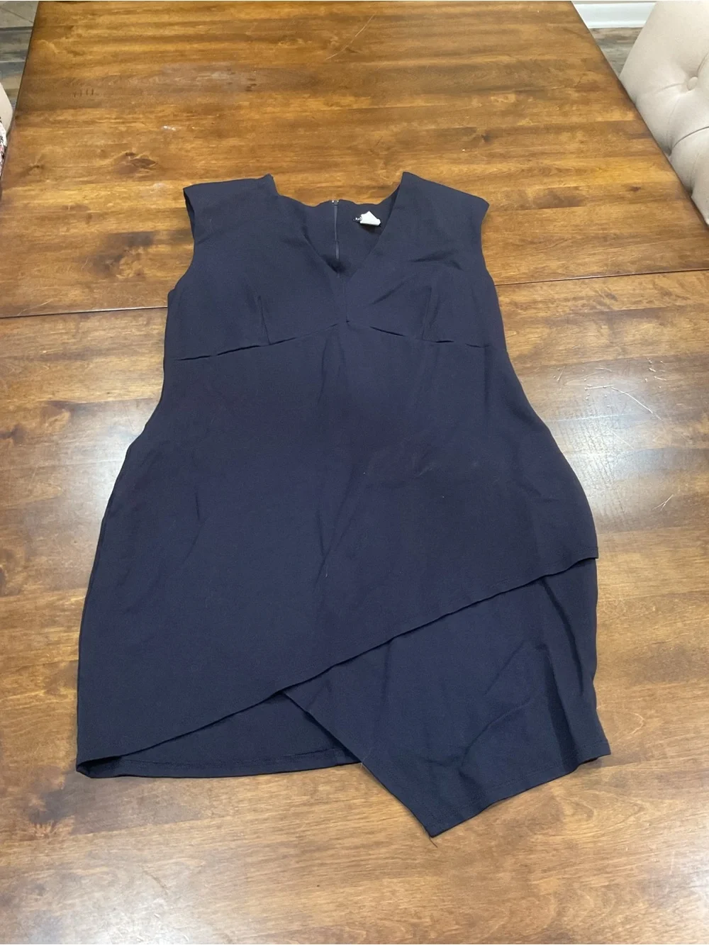 Fashion Nova Navy Asymmetrical Dress